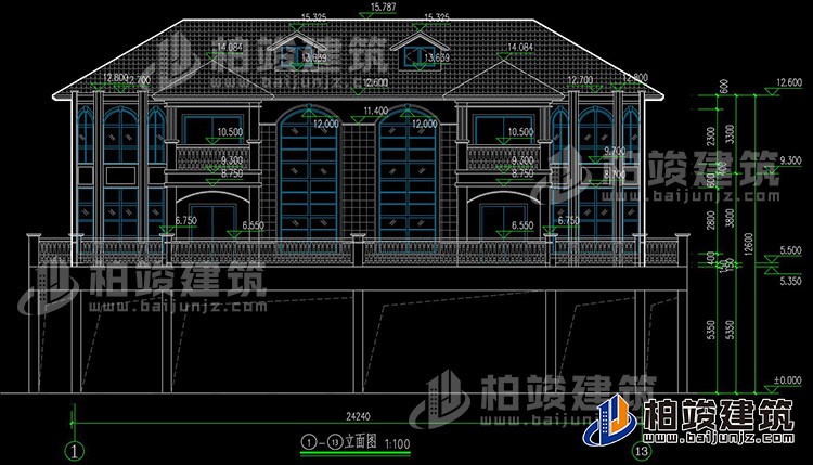 正立面图